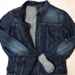 United Colors of Benetton Denim Bomber Jacket